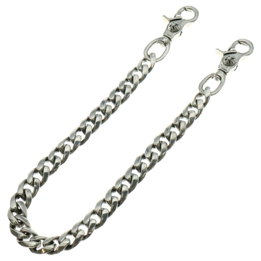 クロムハーツ サイズ:ロング  CLASSIC LONG-T 2クリップロングクラシック シルバーウォレットチェーン 中古 SS07 CHROME HEARTS（クロムハーツ） CLASSIC LONG-T/2クリップロング