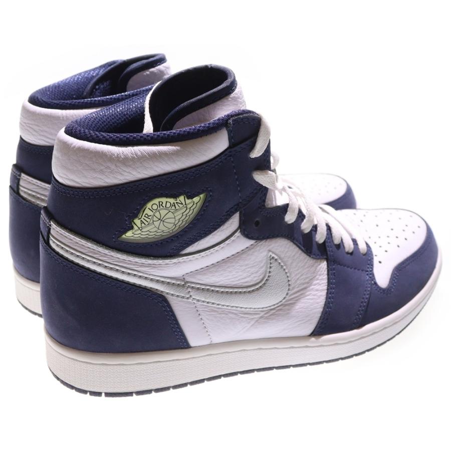 m*i様 【値下げ】 Air Jordan 1 ホワイト/ネイビー ハイカット2 NIKE（ナイキ） AIR JORDAN 1 エアジョーダン 1 ミッドナイトネイビー