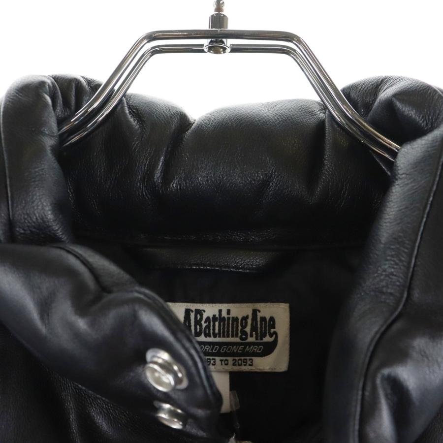 A BATHING APE（アベイシングエイプ） Leather Classic Down Jacket