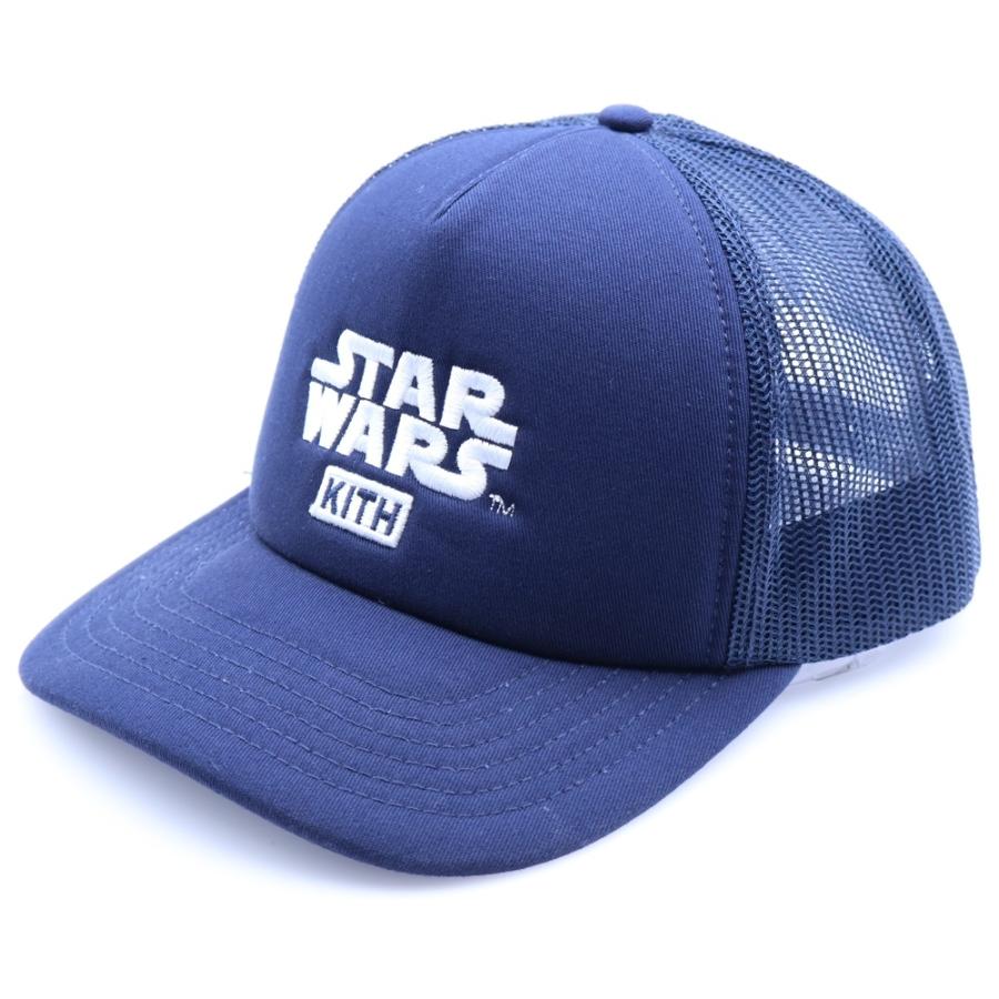 KITH 刺繍ロゴ ネイビー トラッカーキャップ KITH（キス） ×STAR WARS Cotton Twill Foam Trucker スターウォーズ