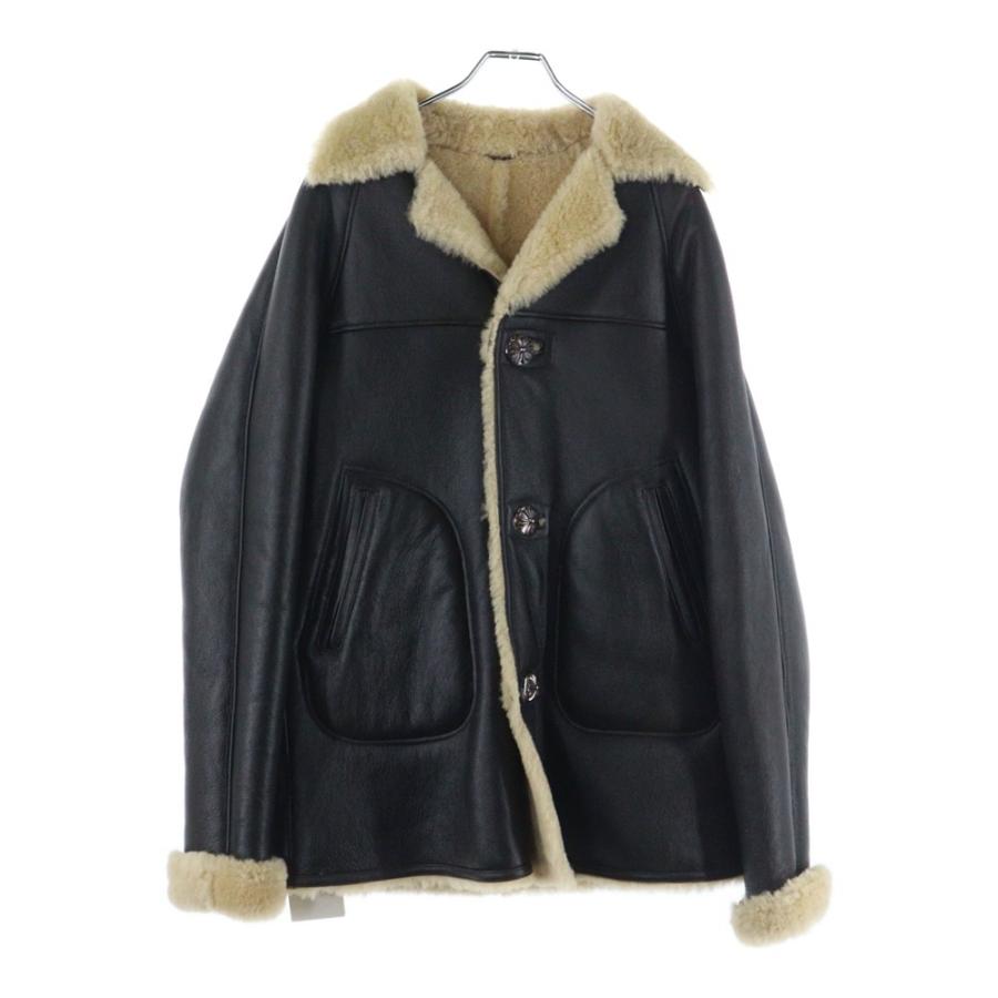 CHROME HEARTS（クロムハーツ） クロスボールボタン レザー ムートン