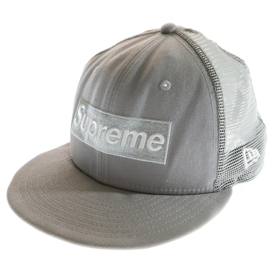 24SS Supreme グレー キャップ Supreme（シュプリーム） 24SS ×NEW ERA Box Logo Mesh Cap ニューエラ