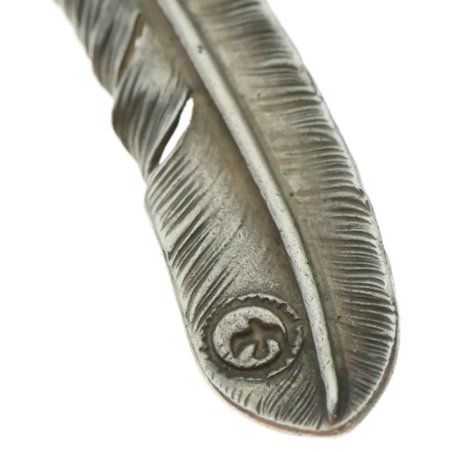 goro's ゴローズ 【オールド】上銀金縄ターコイズ特大フェザー 左向き