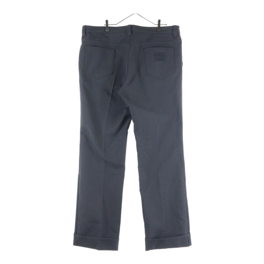 miumiu ミュウミュウ Covert Pants ポケットロゴ ポリエステルパンツ グレー MP1666_1