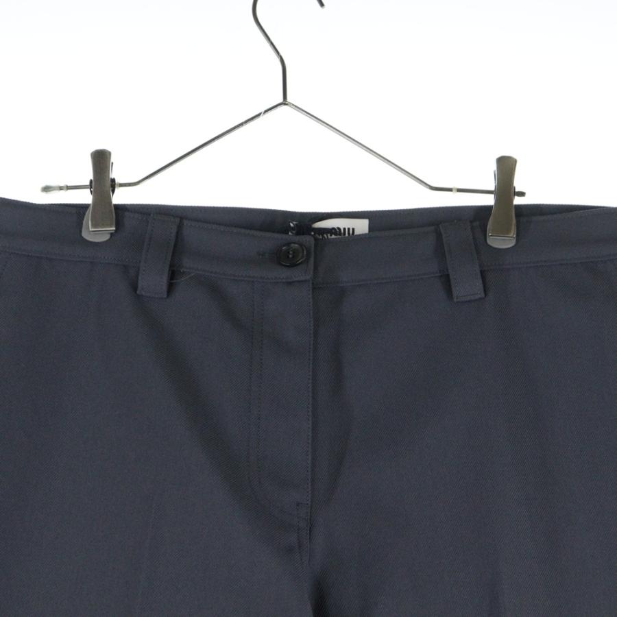 miumiu ミュウミュウ Covert Pants ポケットロゴ ポリエステルパンツ グレー MP1666_2