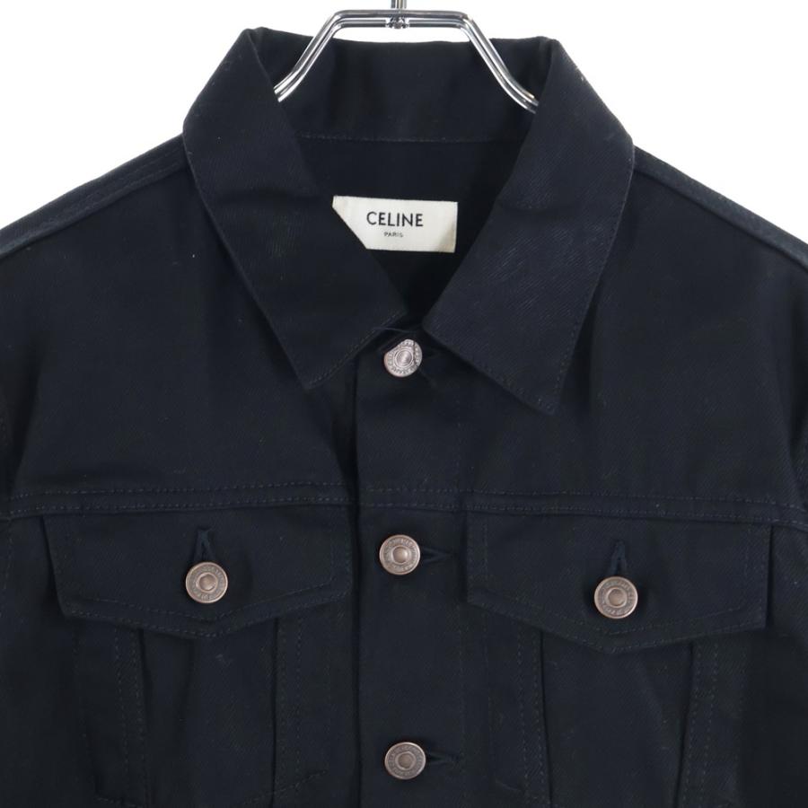 CELINE（セリーヌ） コットン トラッカーデニムジャケット ブラック