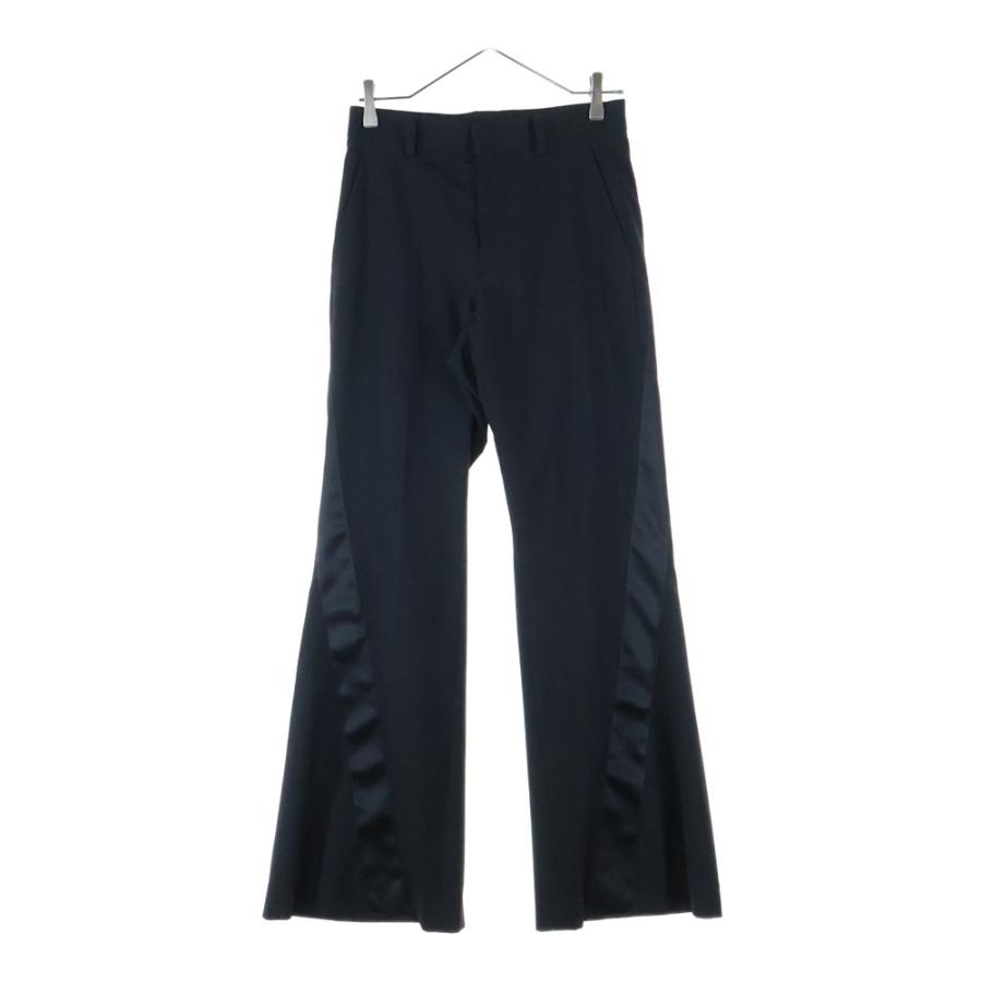 sacai（サカイ） ウール混 サイドライン フレアスラックス パンツ 