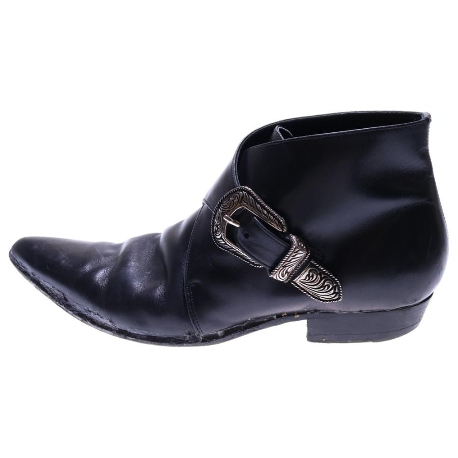 SAINT LAURENT PARIS サンローランパリ WESTERN BELT SHORT BOOT
