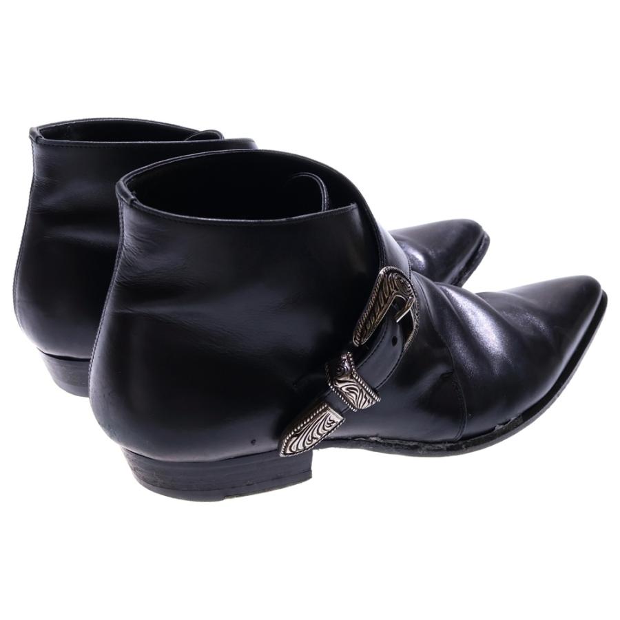 SAINT LAURENT PARIS サンローランパリ WESTERN BELT SHORT BOOT