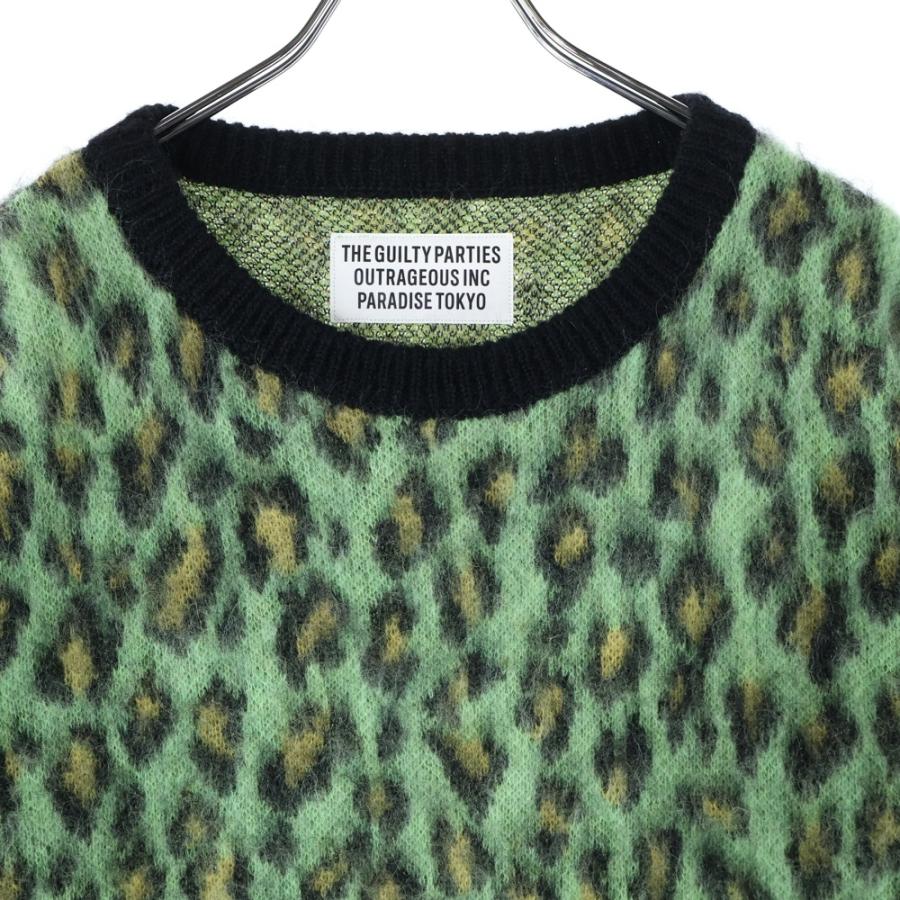 WACKO MARIA（ワコマリア） LEOPARD MOHAIR CREW NECK SWEATER