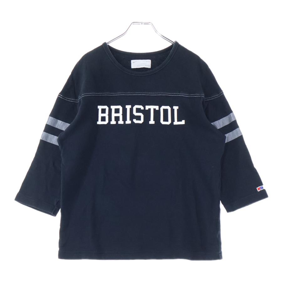 エフシーレアルブリストル　ロゴ　長袖　ブラック　カットソー エフシーアールビー/エフシーレアルブリストル ロゴプリント ラグラン