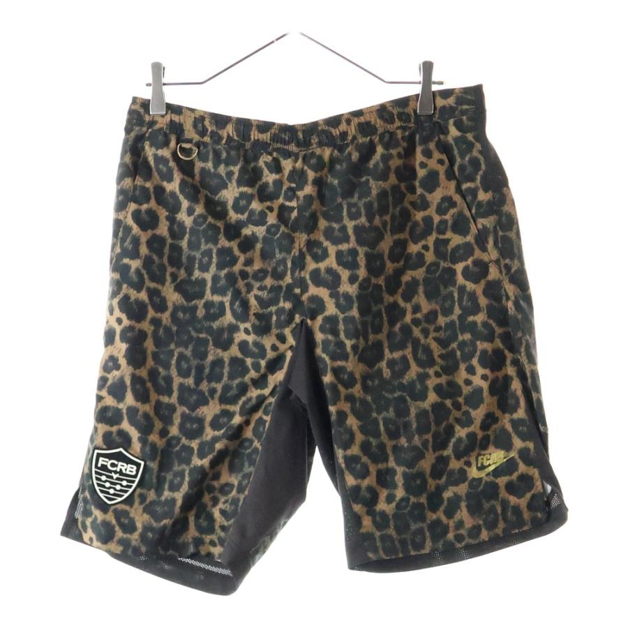 ブリストル　Bristol レオパード柄 ハーフパンツ Lサイズ エフシーアールビー/エフシーレアルブリストル ×NIKE ナイキ ラバー