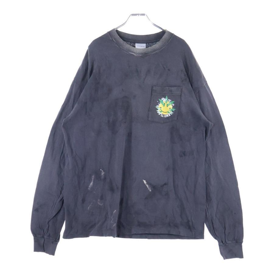 メ*り様 READYMADE 長袖Tシャツ READYMADE（レディメイド） 24AW ダメージ加工 スネイクプリント