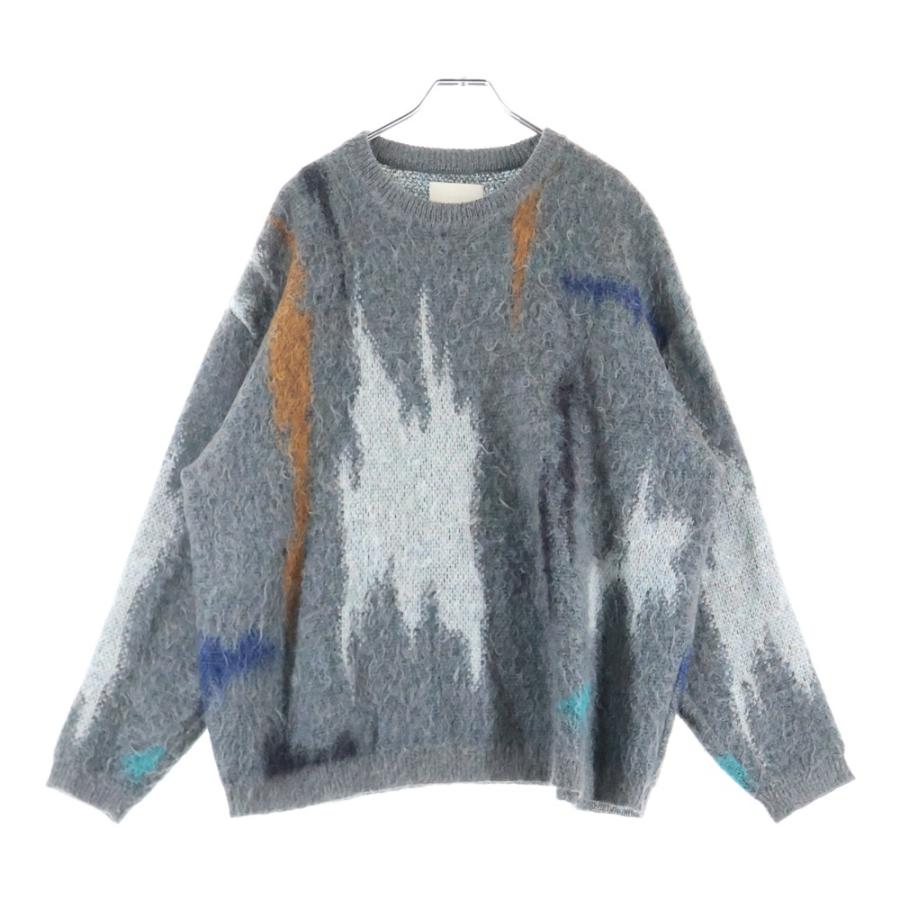 22AW yoke ニット YOKE ヨーク 22AW STILL JACQUARD CREWNEC モヘア混 クルーネック
