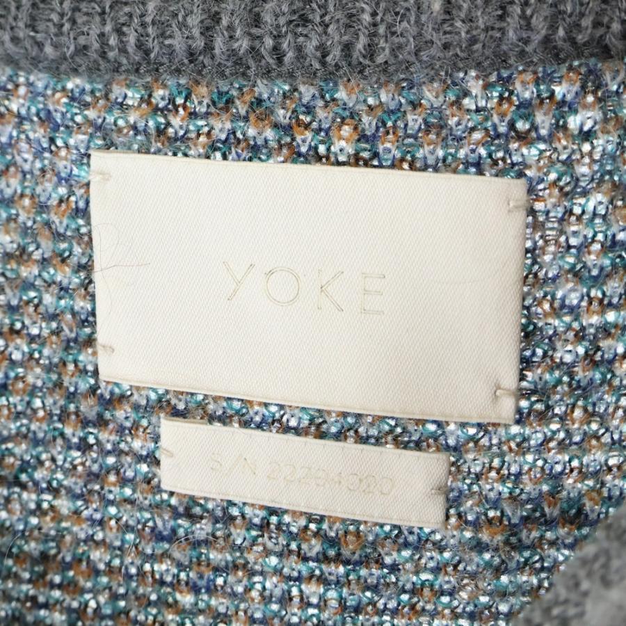 YOKE ヨーク 22AW STILL JACQUARD CREWNEC モヘア混 クルーネック