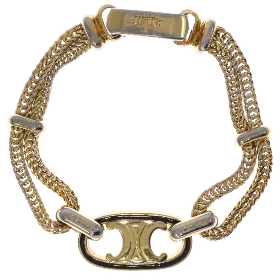 CELINE（セリーヌ） ブラソン モチーフ付 チェーンブレスレット