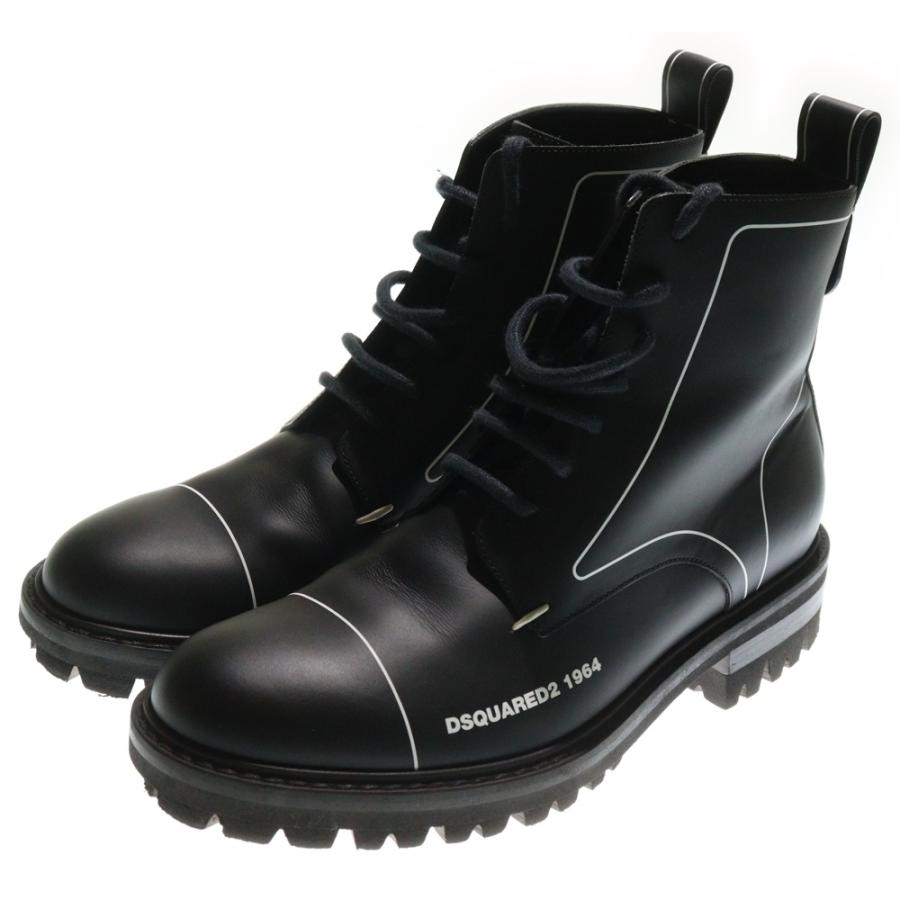DSQUARED2（ディースクエアード） Flat Lace-UP Ankle Boots フラット