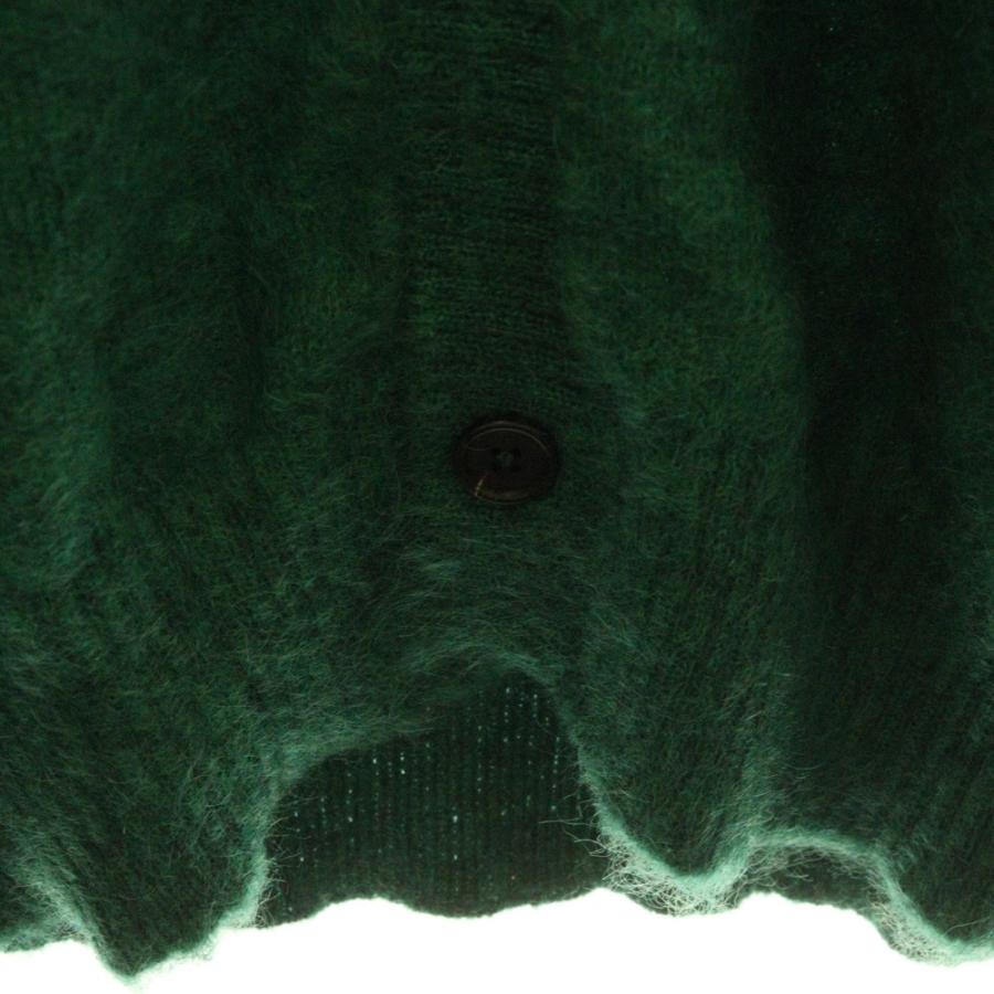 キャプテンサンシャイン カシミヤ100% ニット ファー シャギー 深緑 36 Kaptain Sunshine（キャプテン サンシャイン） BRUSHED WOOL MOHAIR