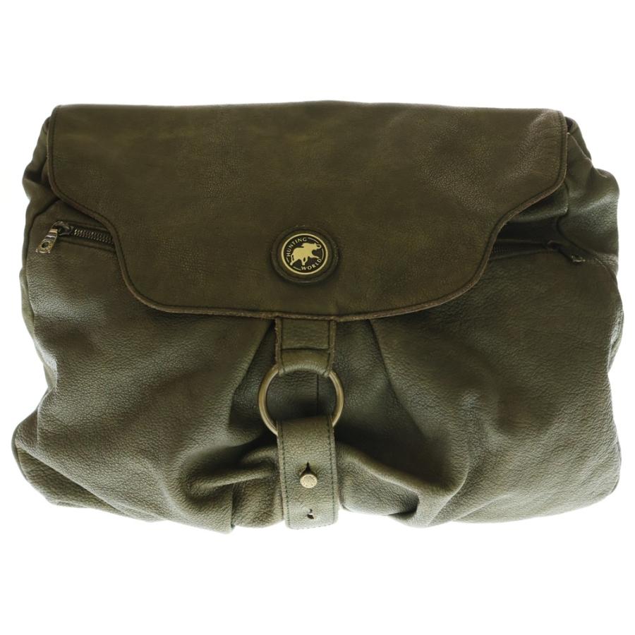 Hunting World（ハンティング・ワールド） ロゴプレート レザー