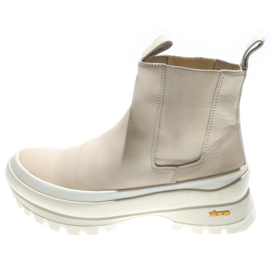 JIL SANDER ジルサンダー サイドゴアブーツ ベージュ 41 JIL SANDER（ジルサンダー） CHELSEA BOOTS VIBRAMソール サイドゴア