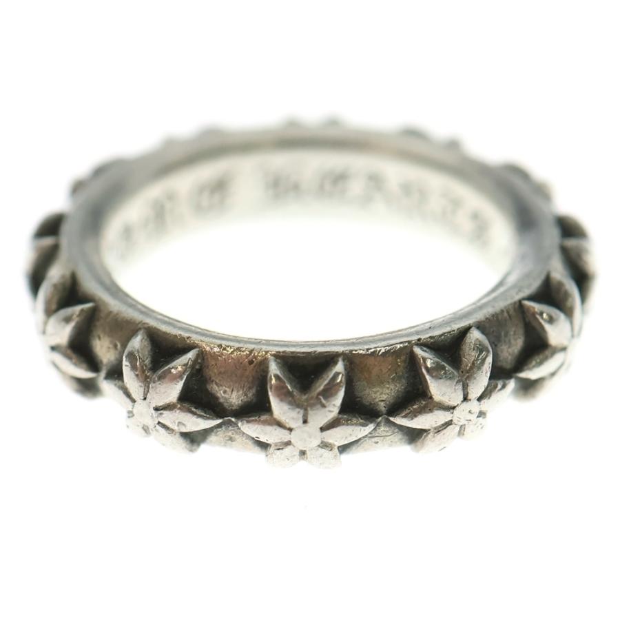 確実正規品　美品　クロムハーツ スターバンドリング　国内4号 CHROME HEARTS（クロムハーツ） STAR BAND スターバンド リング