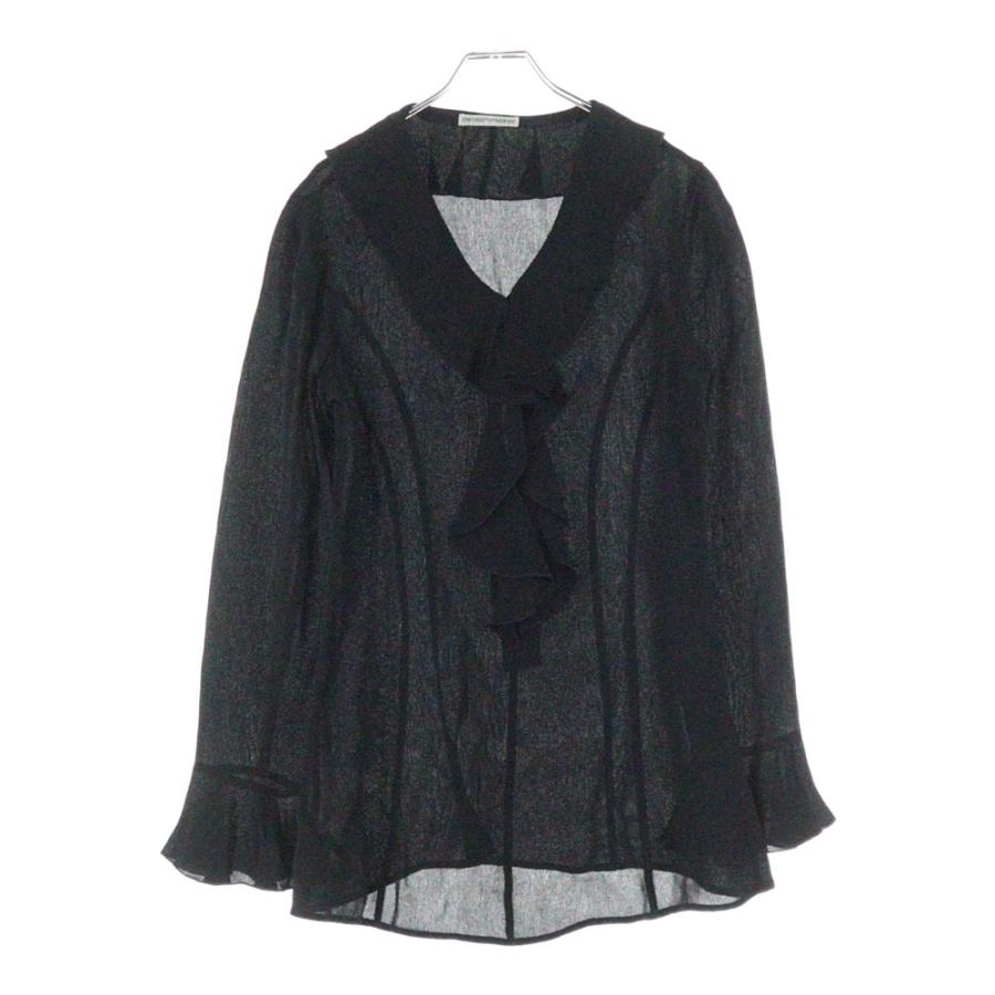 EMPORIO ARMANI エンポリオアルマーニ シアー フリル ボウタイ ロング