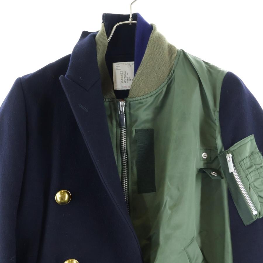 sacai Sacai サカイ MA-1 ダブルジャケット ドッキングブルゾン 18  