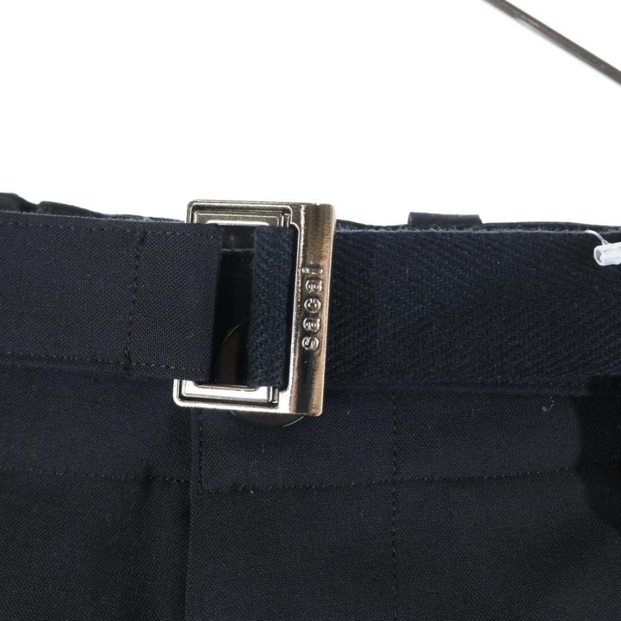 sacai（サカイ） 25SS ベルテッド ポリウール カーゴパンツ ブラック