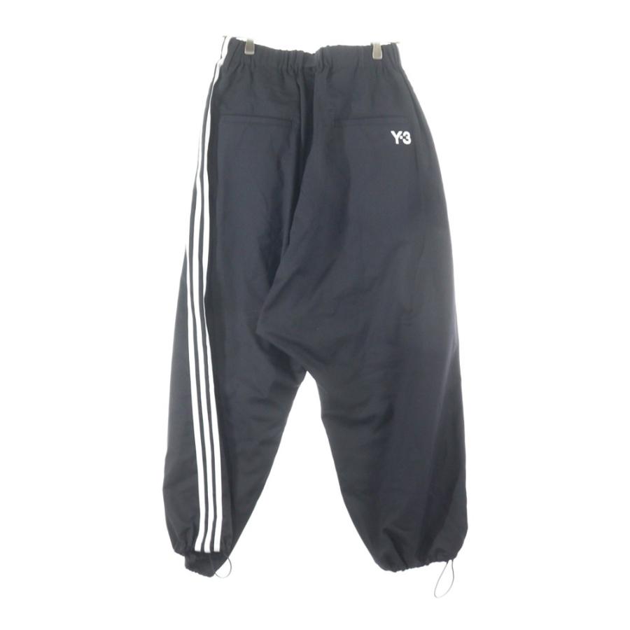 Y-3 ワイスリー サイドストライプ 黒 サルエルパンツ Y-3 ワイスリー REF WO PANTS サイドスリーストライプ ポリエステル