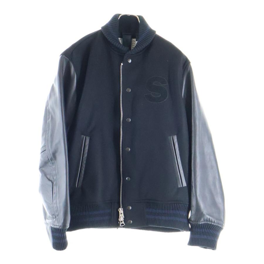 23AW sacai サカイ インターステラー スタジャン ブルゾン sacai（サカイ） 23AW INTERSTELLAR Blouson ロゴワッペン アーム
