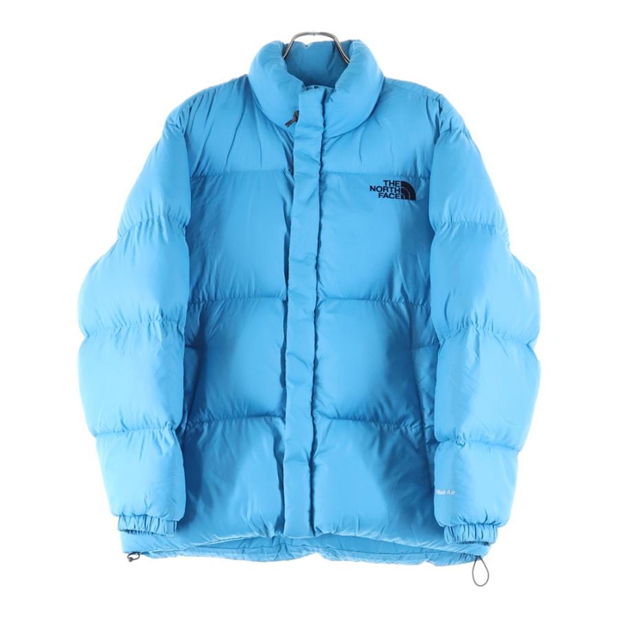 THE NORTH FACE ダウンジャケット L ライトブルー THE NORTH FACE（ザ ノースフェイス） 胸ロゴデザイン ダブルポケット