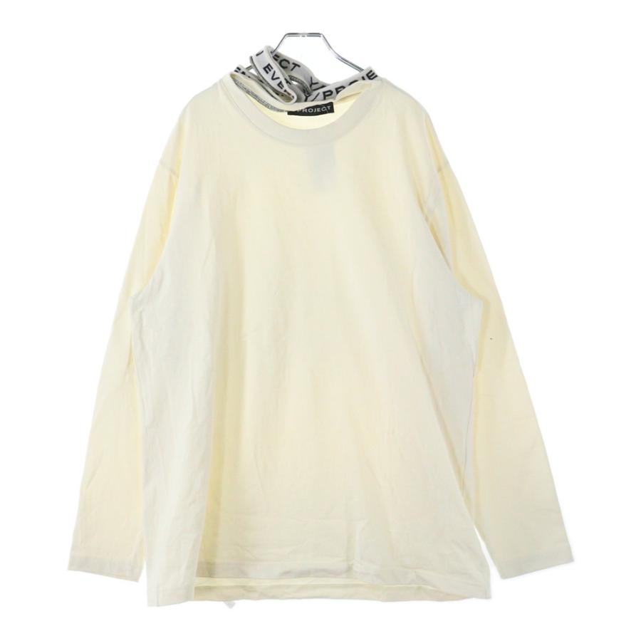 843 新品 Y/Project ワイプロジェクト トリプルカラー 長袖Tシャツ Y/PROJECT ワイプロジェクト トリプルカラーロゴプリント コットン