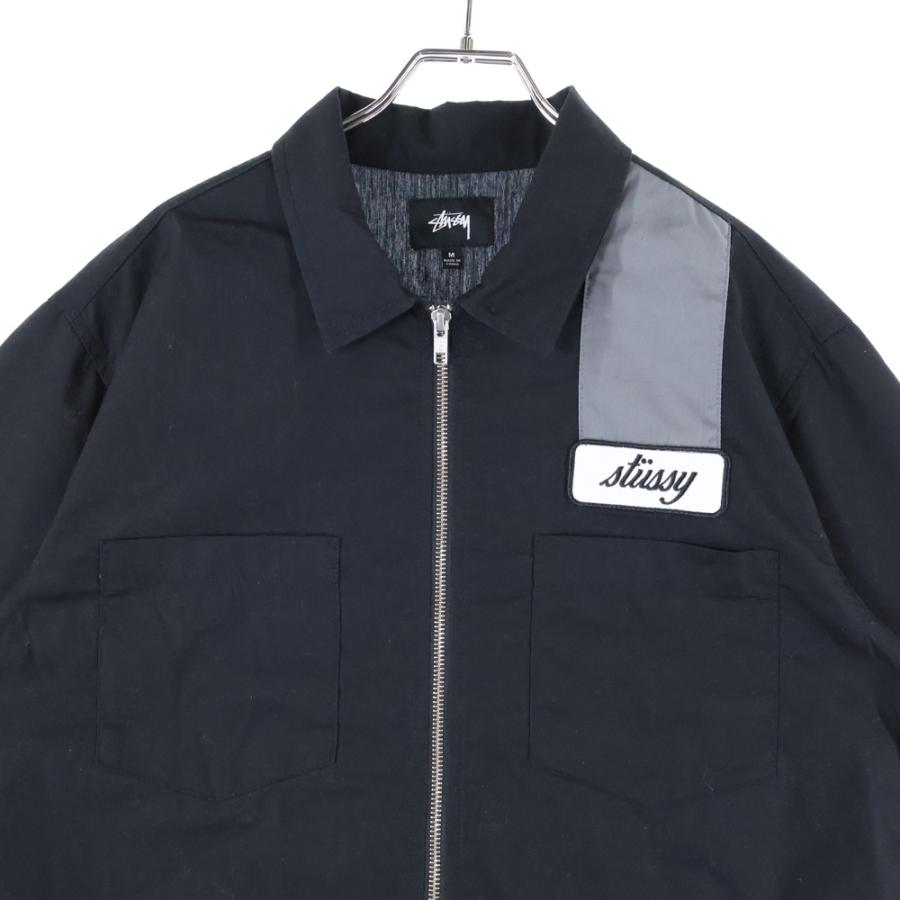 STUSSY（ステューシー） ZIP UP WORK SHIRT ジップアップ 半袖ワーク