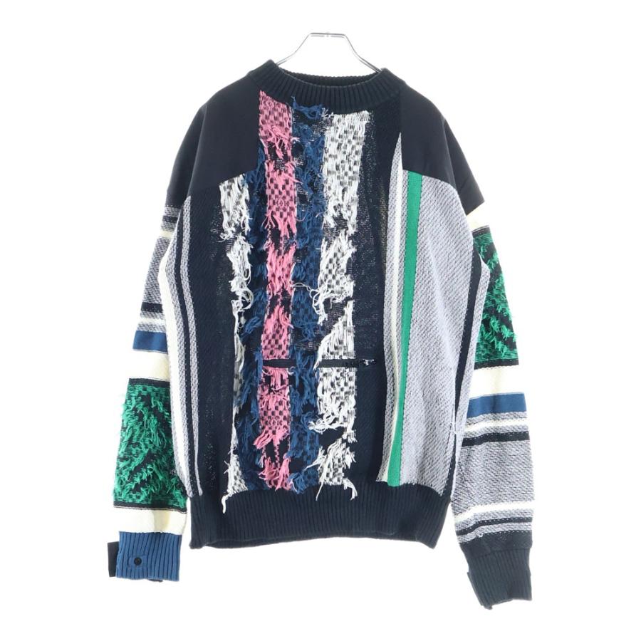 sacai（サカイ） 22SS RUG JACQUARD KNIT PULLOVER ラグ ジャガード