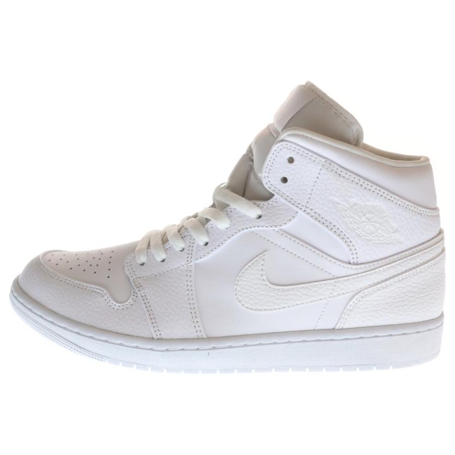 NIKE（ナイキ） AIR JORDAN 1 MID TRIPLE WHITE エアジョーダン 1