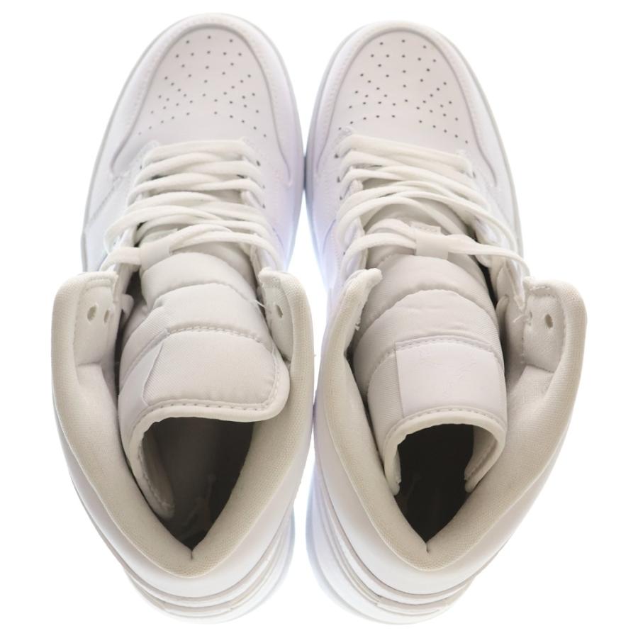 NIKE（ナイキ） AIR JORDAN 1 MID TRIPLE WHITE エアジョーダン 1