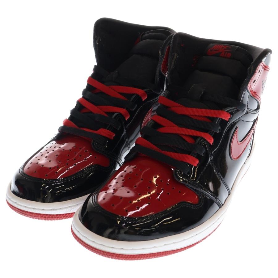 NIKE（ナイキ） AIR JORDAN 1 RETRO HIGH OG BRED PATENT エア