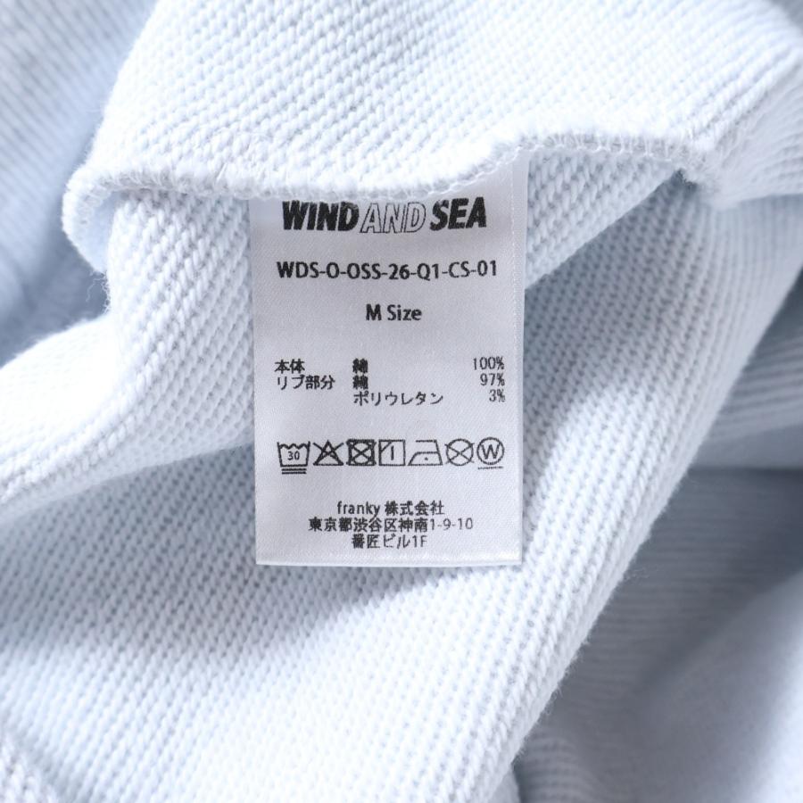 WIND AND SEA（ウィンダンシー） 22AW SEA CREW NECK BLACK シー 両面