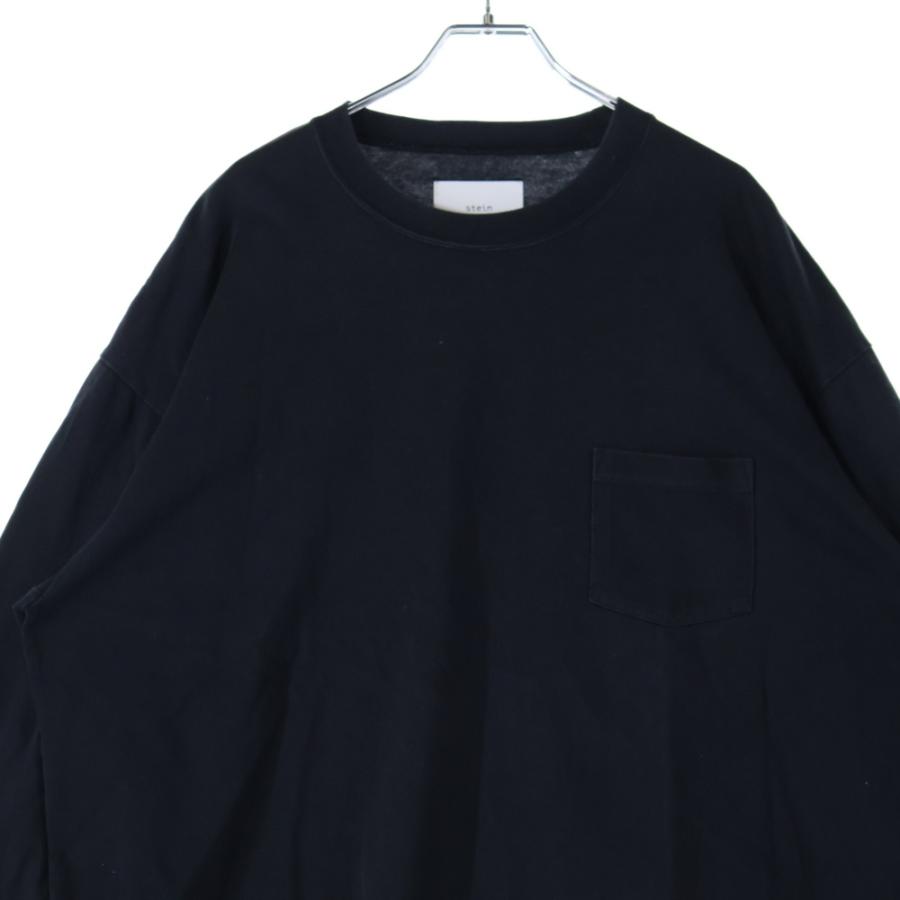 Stein シュタイン 胸ポケット ブリーチデザイン クルーネック