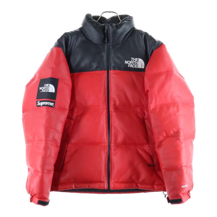 【XL本革】Leather Nuptse Supreme ノースフェイス ダウン Supreme×THE NORTH FACE 'Leather Nuptse Jacket'レザーヌプシ
