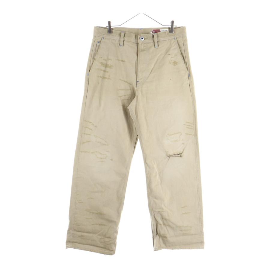 G-STAR RAW ジースターロウ ロゴデザインボタン ダメージ加工 マルチ 