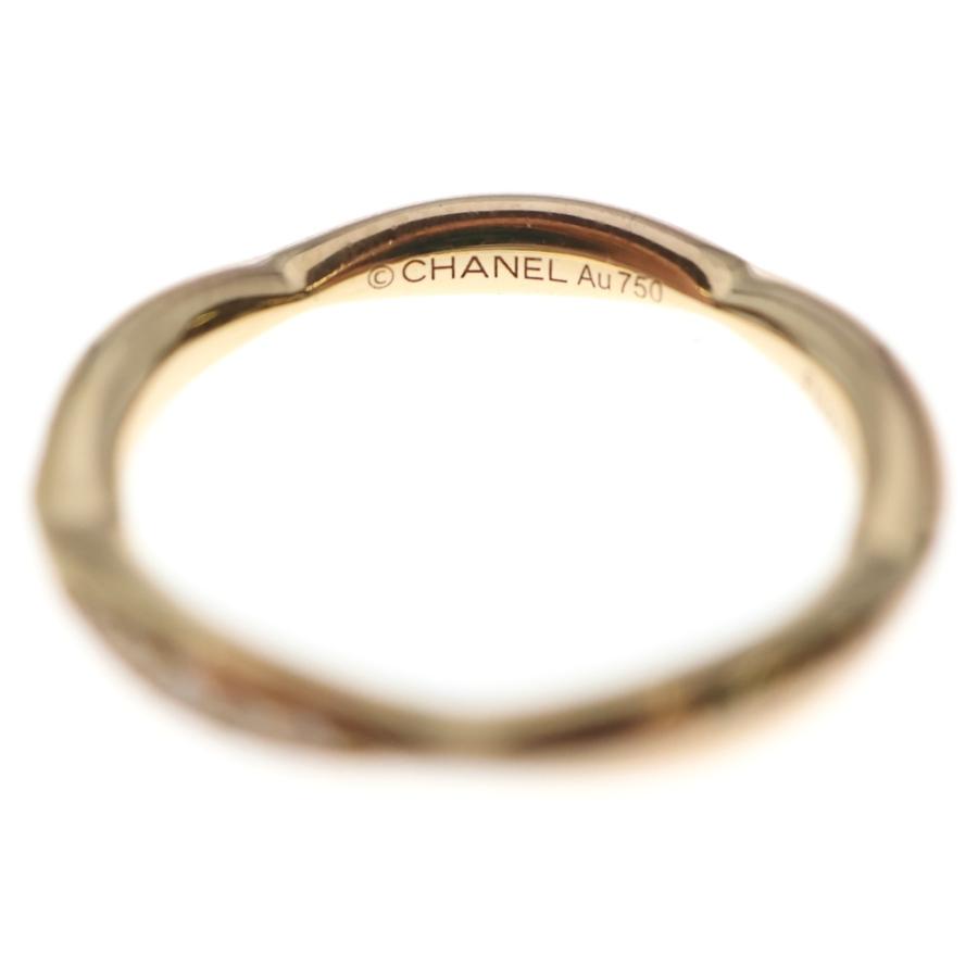 CHANEL カメリア ハーフエタニティリング J10836#49 カメリア
