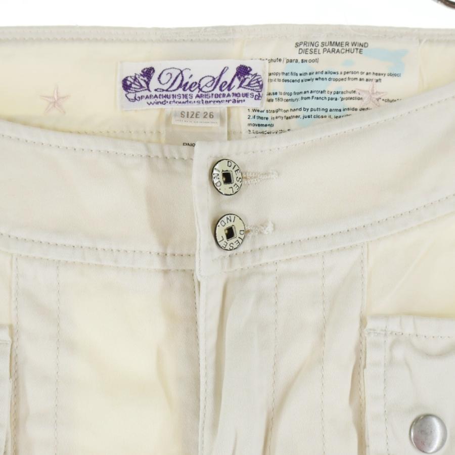 DIESEL（ディーゼル） コットン ドローコード カーゴパンツ アイボリー