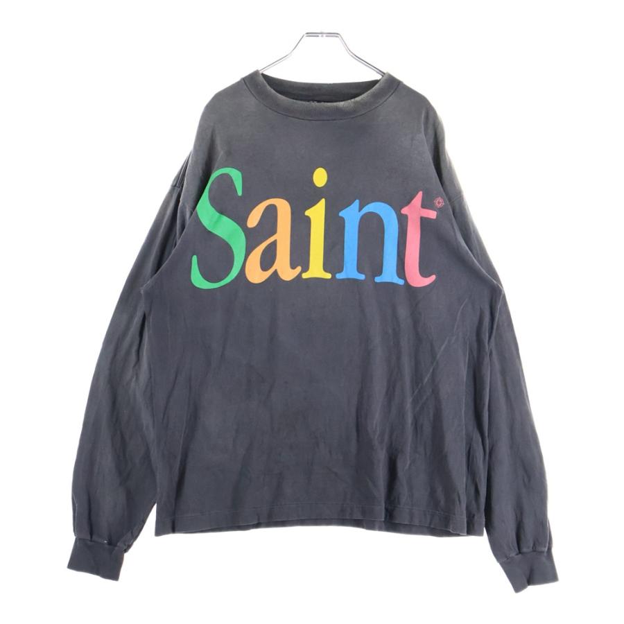 SAINT MICHAEL セントマイケル 25SS LS TEE ロゴプリント ヴィンテージ
