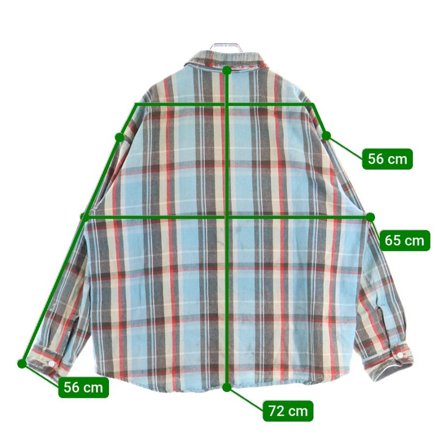 セントマイケル 25SS FLANNEL SHIRT CHECK BLUE チェック柄