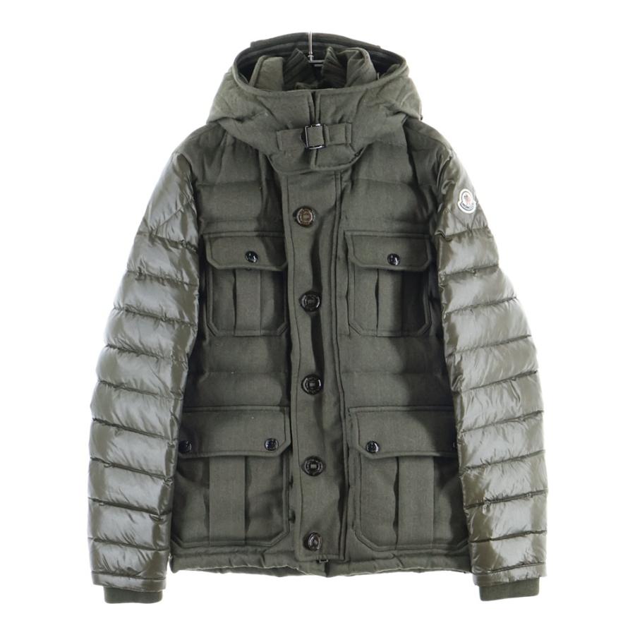 モンクレール✨140 ナイロンジャケット カーキ フード ワッペン MONCLER（モンクレール） 国内正規/ PAQUERETTE ナイロン ジップアップ