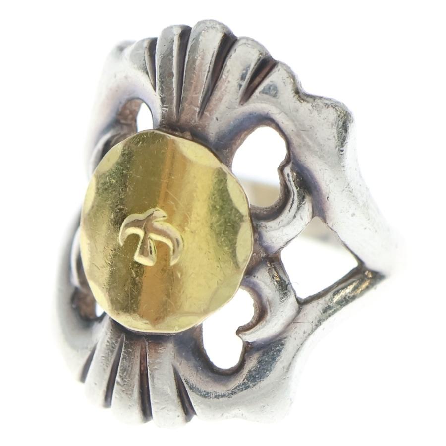 goro'sゴローズキャストリング大 goro's（ゴローズ） 大メタル付きキャストリング シルバー/ゴールド