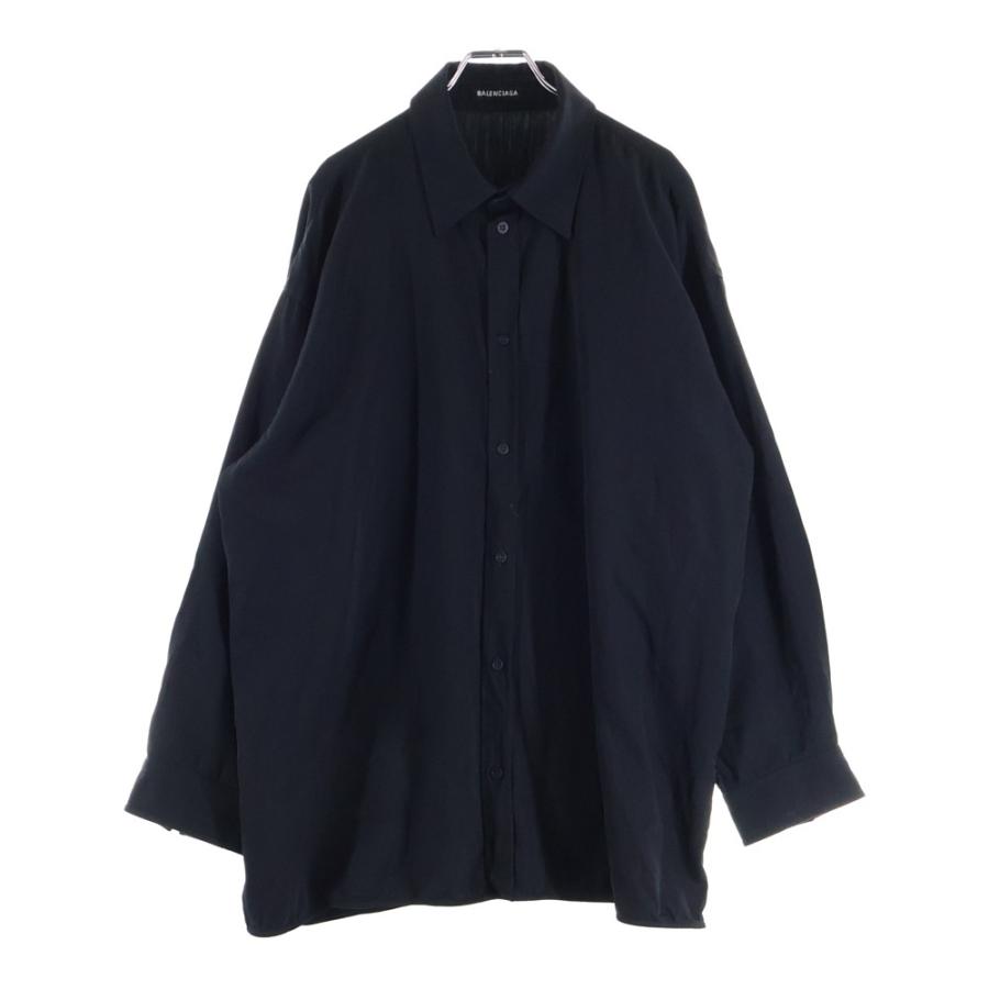 美品BALENCIAGA バレンシアガドッキングオーバーサイズ長袖シャツ BALENCIAGA（バレンシアガ） オーバーサイズ ボタンダウン 長袖シャツ