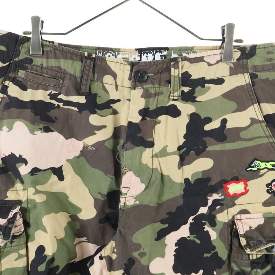 ICECREAM（アイスクリーム） Rich Shorts in Camo カモ柄 ロゴワッペン