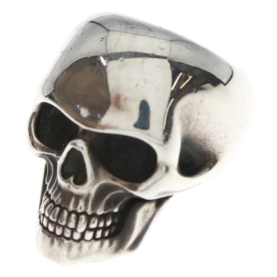 AQUA SILVER アクアシルバー SKULL RING プレーン スカル リング
